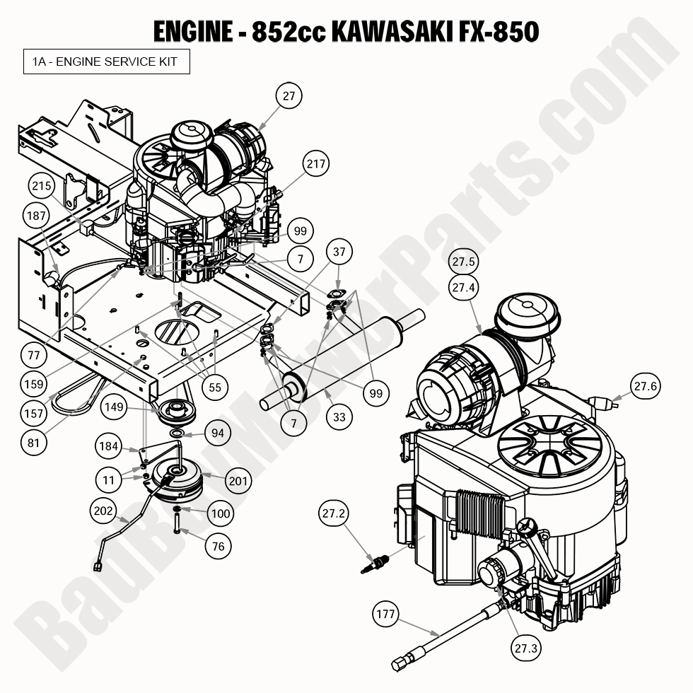 2020 Rogue Engine - 852cc Kawasaki FX850